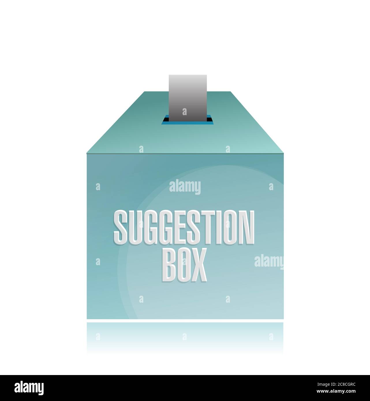 Vorschlag Box Illustration Design auf weißem Hintergrund Stock Vektor