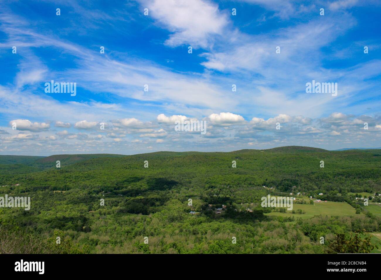 Hudson Valley Shawngunk Mountains Scenic Byway Overlook auf RT 52 Stockfoto