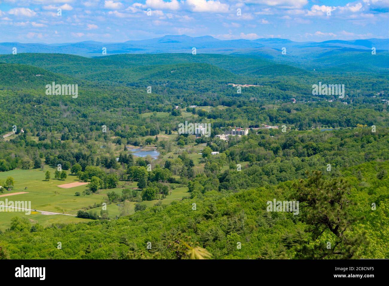 Hudson Valley Shawngunk Mountains Scenic Byway Overlook auf RT 52 Stockfoto
