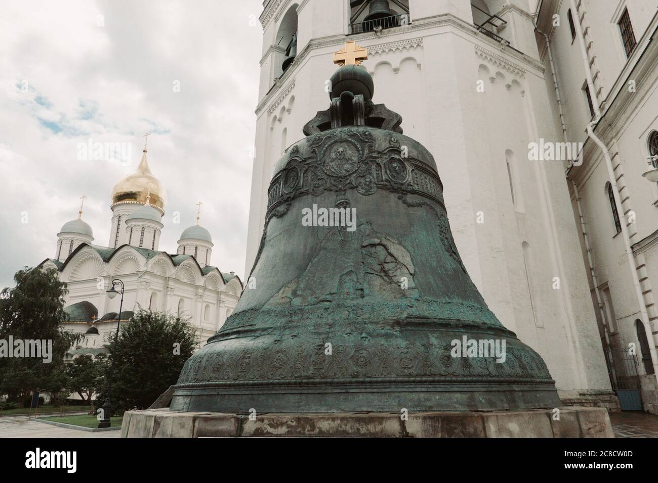 Die Zar-Glocke (Zar-kolokol), auch bekannt als Zarski-Kolokol, Zar Kolokol III oder Königliche Glocke. Stockfoto