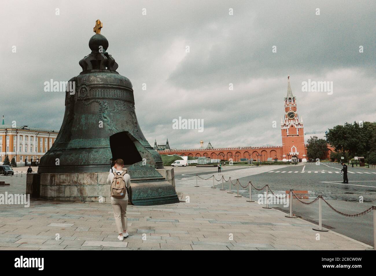 Die Zar-Glocke (Zar-kolokol), auch bekannt als Zarski-Kolokol, Zar Kolokol III oder Königliche Glocke. Stockfoto
