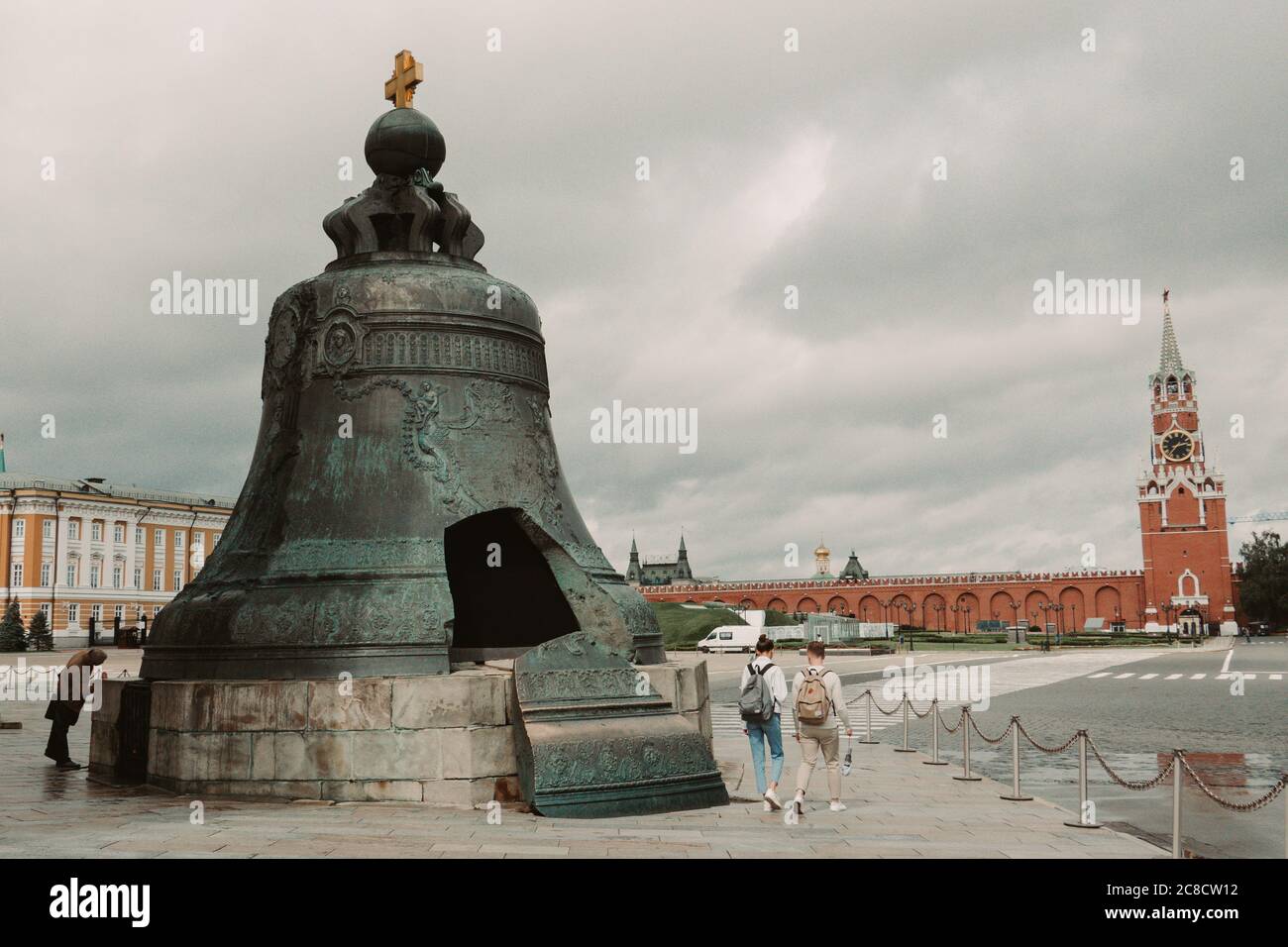 Die Zar-Glocke (Zar-kolokol), auch bekannt als Zarski-Kolokol, Zar Kolokol III oder Königliche Glocke. Stockfoto