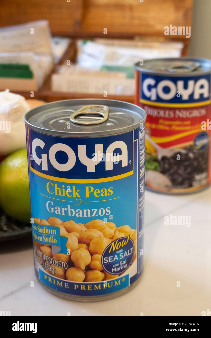 Goya Foods ist die Nummer eins der meistverkauften hispanischen Lebensmittel in Amerika, USA Stockfoto Goya Foods ist die Nummer eins der meistverkauften hispanischen Lebensmittel in Amerika, USA Stockfoto