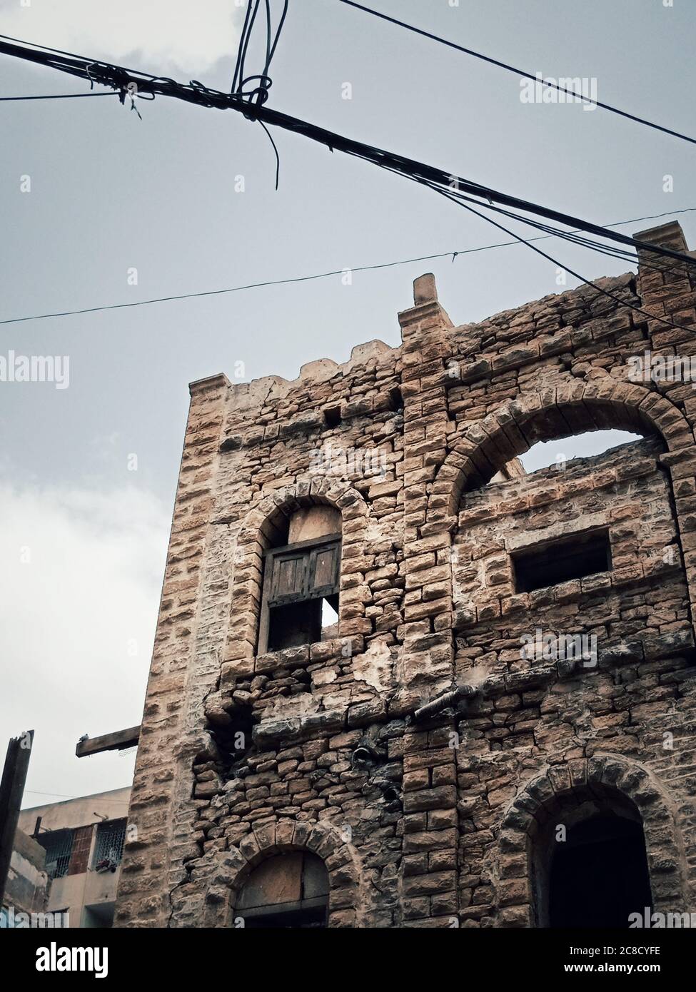 Sehr alte und historische Orte in Karachi Pakistan Stockfoto