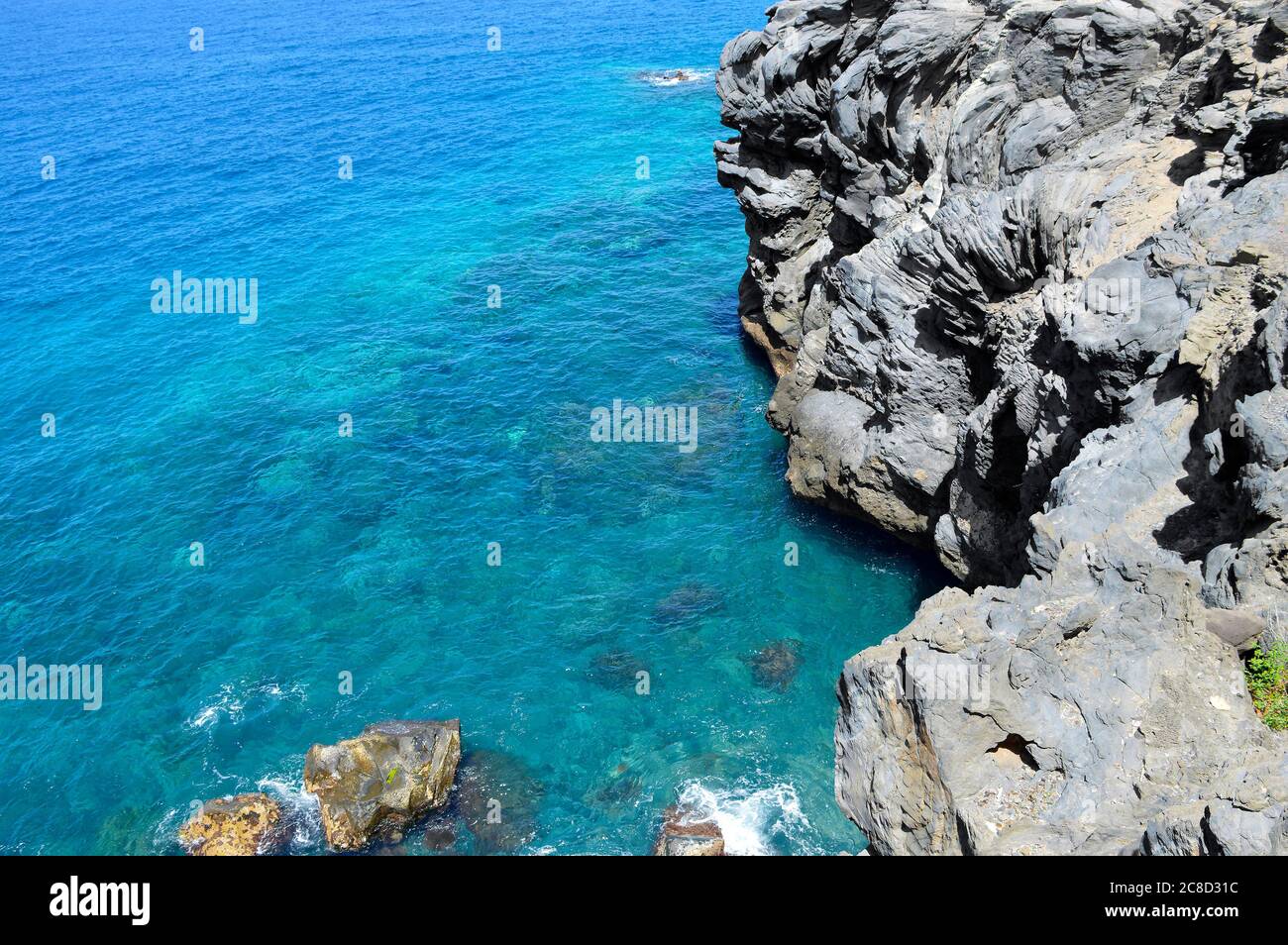 Callao Salvaje Küste vulkanische Felsformation in Adeje Teneriffa eine der Kanarischen Inseln Stockfoto