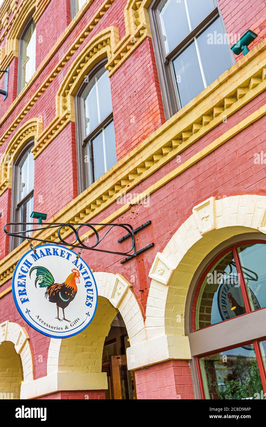 Jacksonville Florida, Amelia Island, Nassau County, Fernandina Beach, historischer Bezirk, Centre Street, Geschäft, Geschäfte, Unternehmen, Bezirk, Geschäft, französischer Markt Stockfoto