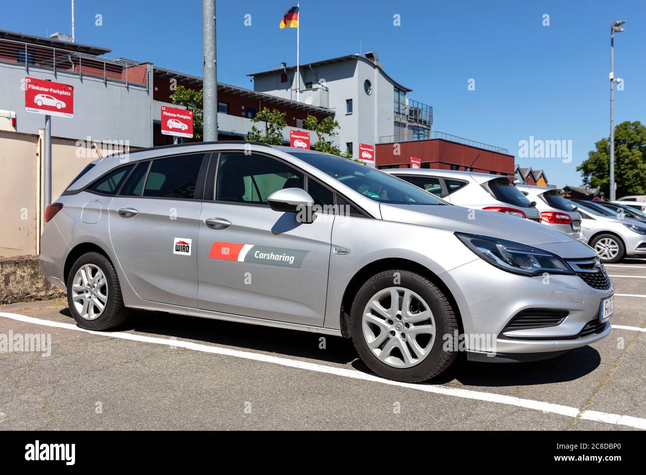 WIRO DB Carsharing Opel Astra Stockfoto