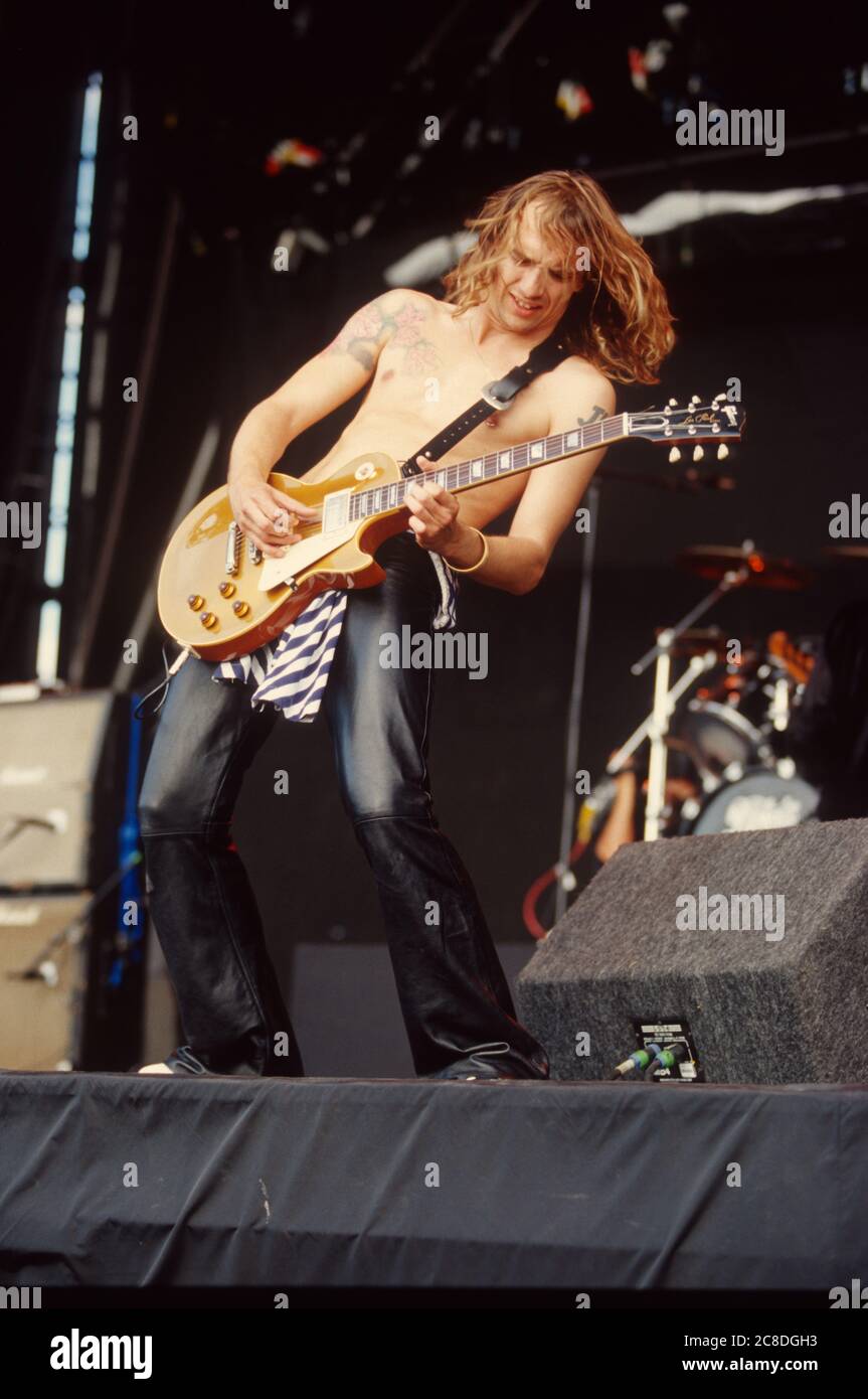 Der Finsternis band Beim Reading Festival 2003 durchführen Stockfoto