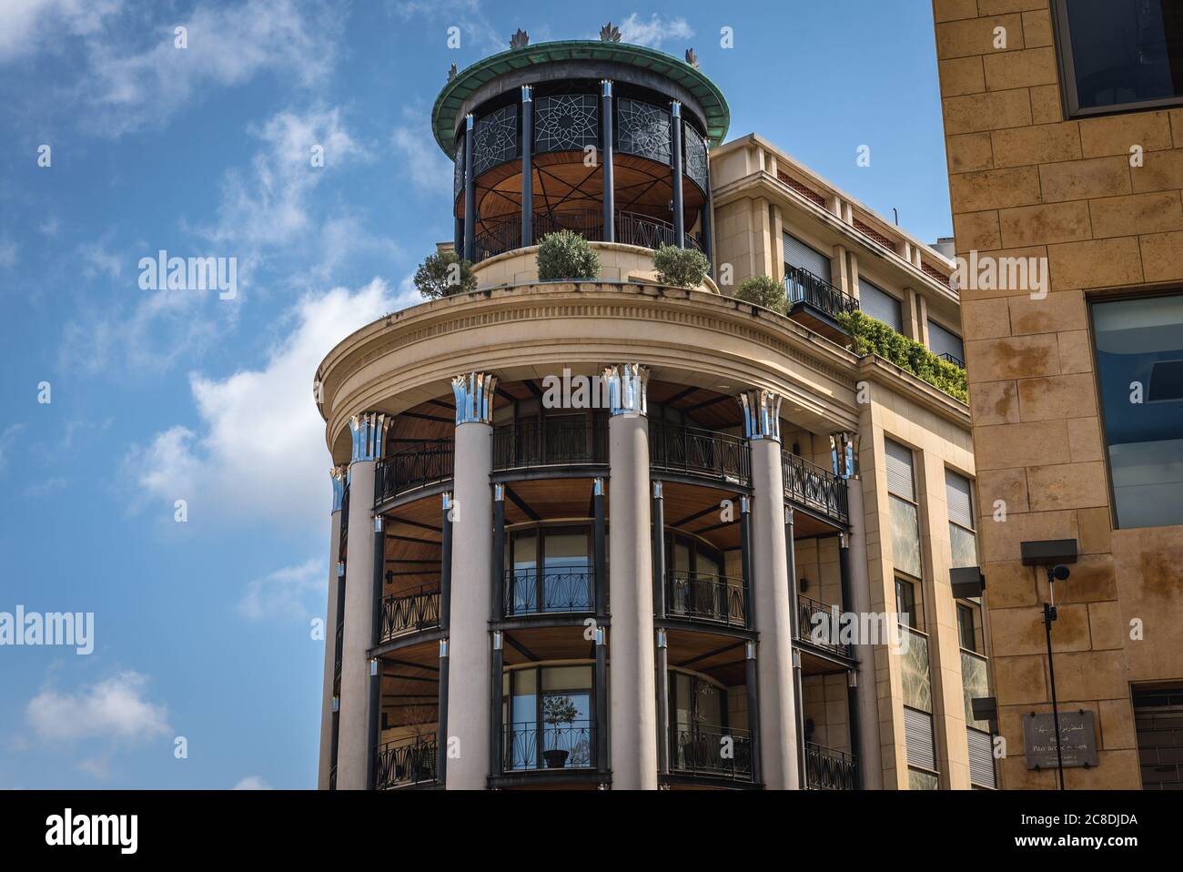 Gebäude auf Waygand Straße in der Innenstadt von Beirut, Libanon Stockfoto