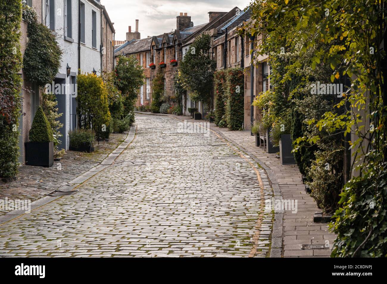 Großbritannien, Schottland, Edinburgh, Blick auf die Circus Lane Stockfoto