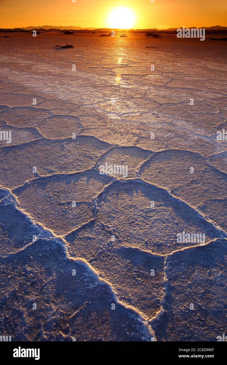 Namak See (Daryacheh-Ye Namak), Salzsee befindet sich etwa 100 km östlich der Stadt Qom, Iran Stockfoto