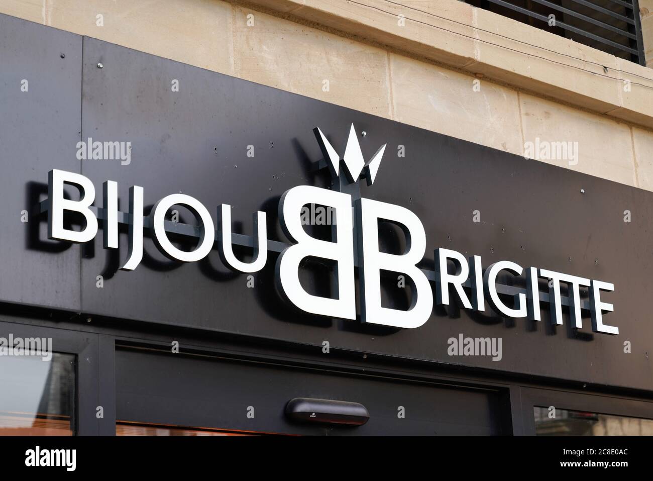 Bordeaux , Aquitanien / Frankreich - 07 22 2020 : bb Bijou brigitte Logo und Text Schild Store auf Straße Shop Gebäude Stockfoto