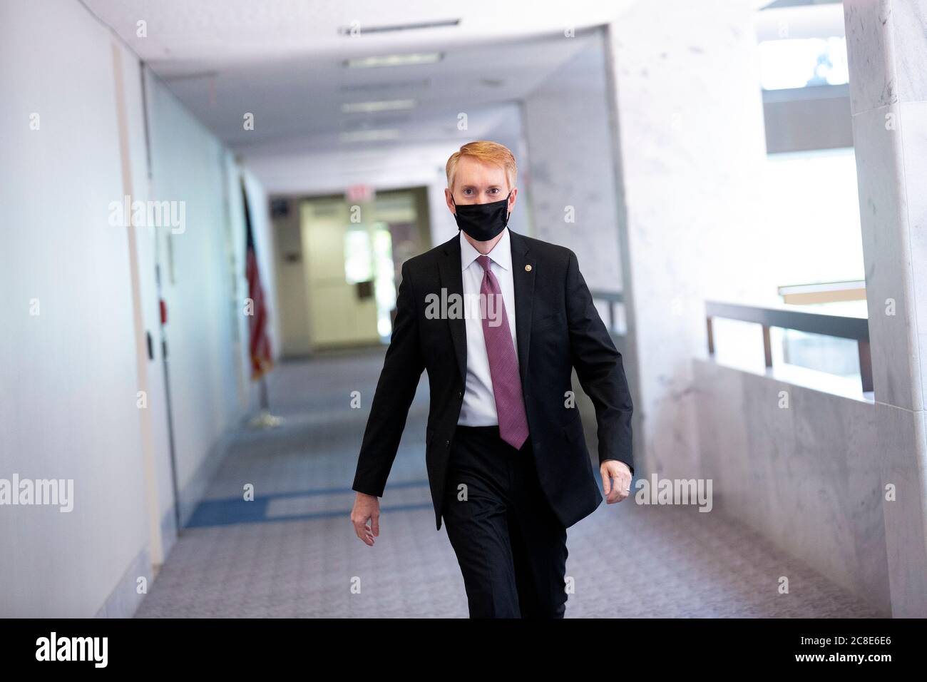 Der US-Senator James Lankford (Republikaner von Oklahoma) kommt am Donnerstag, den 23. Juli 2020, zum republikanischen Mittagessen im Senat auf dem Capitol Hill in Washington, DC, USA, an. Quelle: Stefani Reynolds/CNP /MediaPunch Stockfoto