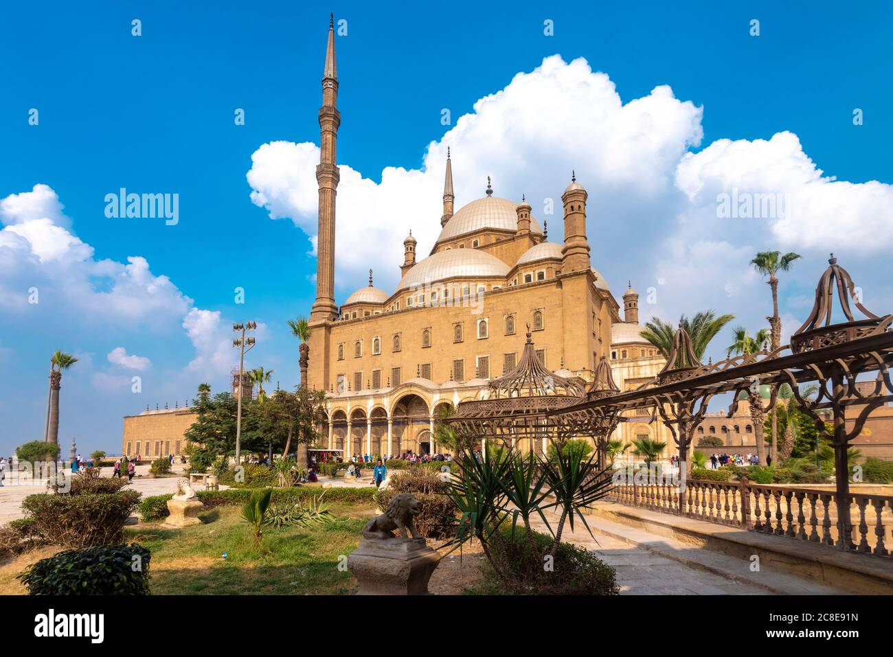 Ägypten, Kairo, Moschee von Mohamed Ali Pascha in der Zitadelle von SaladinMoschee von Mohamed Ali Pascha in der Zitadelle von Saladin Stockfoto