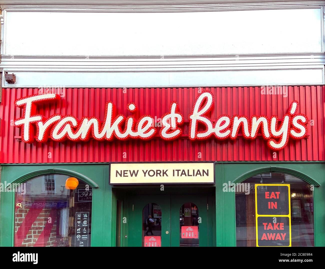 Frankie & Benny's Restaurant Eingang, King Street, Nottingham, Nottinghamshire, England, Großbritannien, Stockfoto