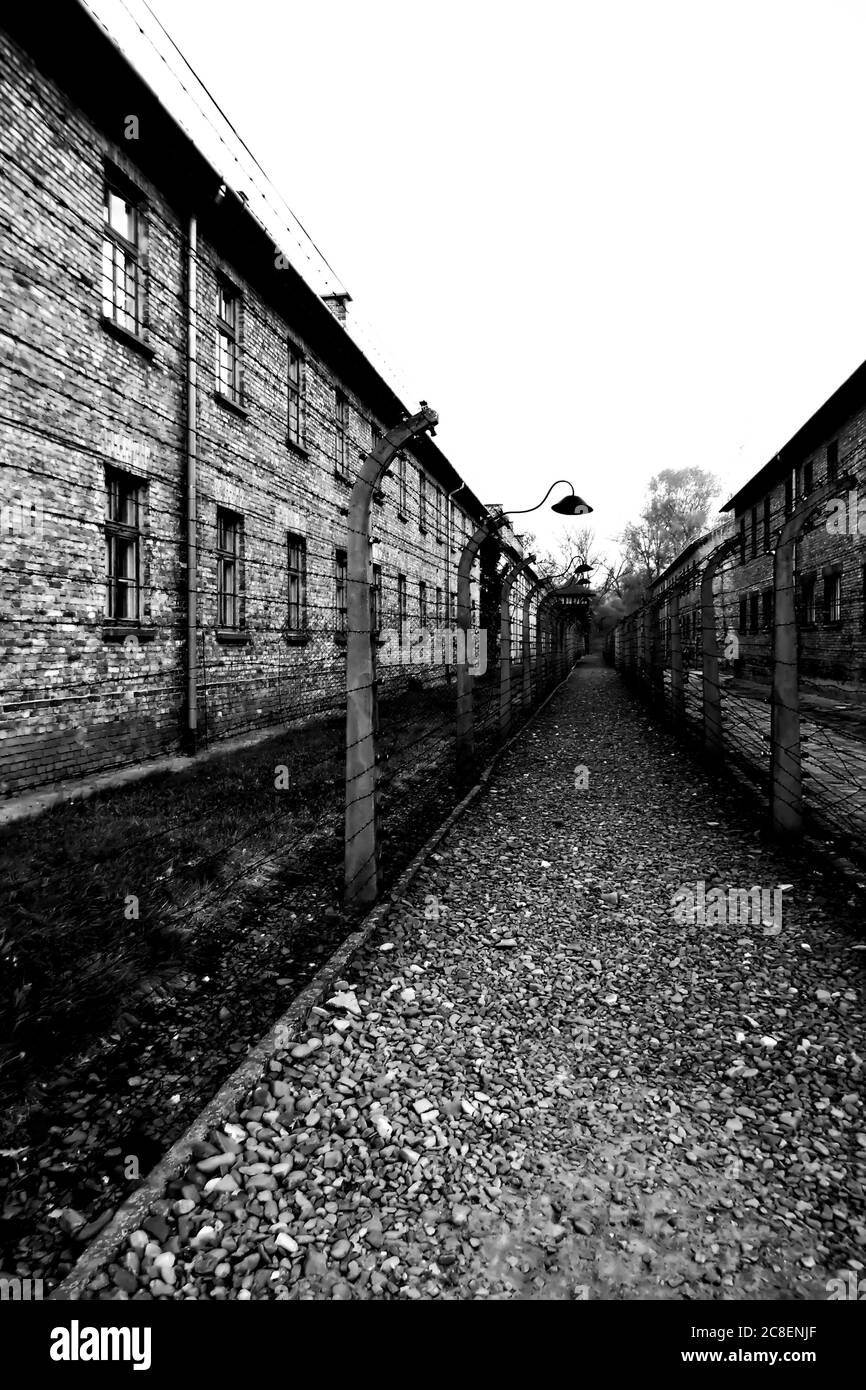 KZ Auschwitz. Polen Auschwitz und Birkenau. Stockfoto