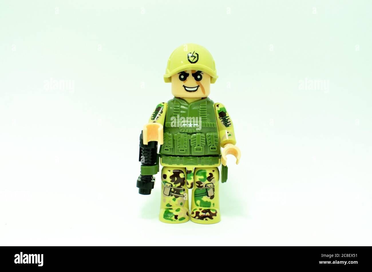 Armeekonzept, Special Forces / SAS, vertreten durch kleine Spielzeugsoldaten Stockfoto