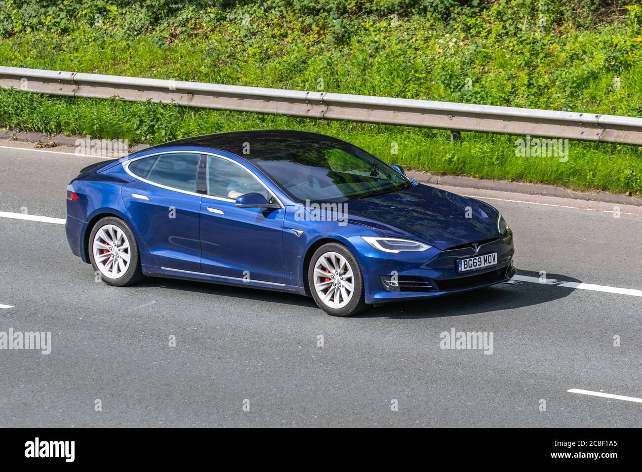 Tesla model s blue discount