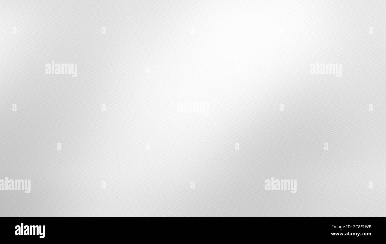 Weiß einfachen Stoff Seide Textur Hintergrund. Strukturierter, satinweißer Hintergrund. 3d-Rendering. Stockfoto