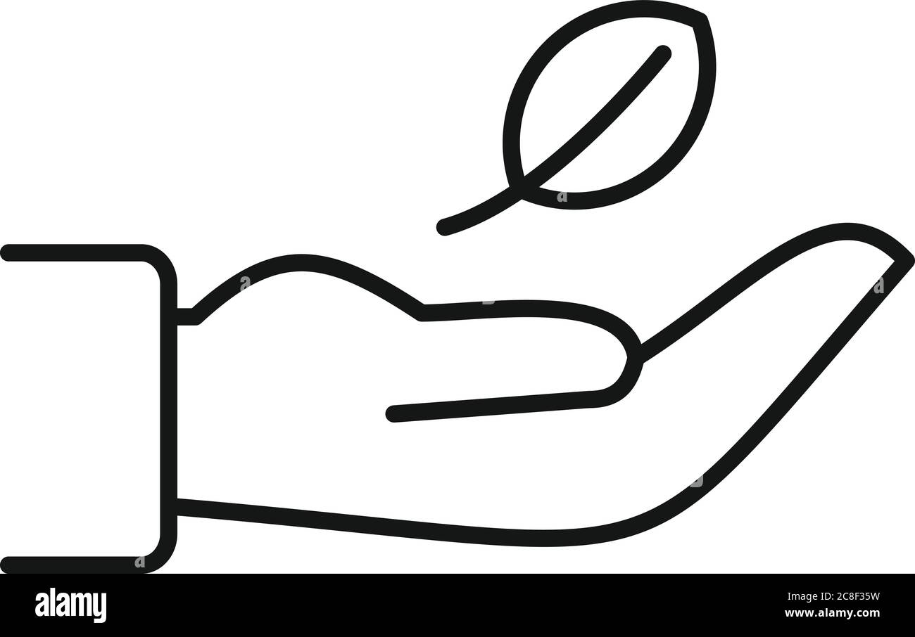 Symbol für die Phytotherapie. Skizzieren Phytotherapie Vektor-Symbol für Web-Design isoliert auf weißem Hintergrund Stock Vektor