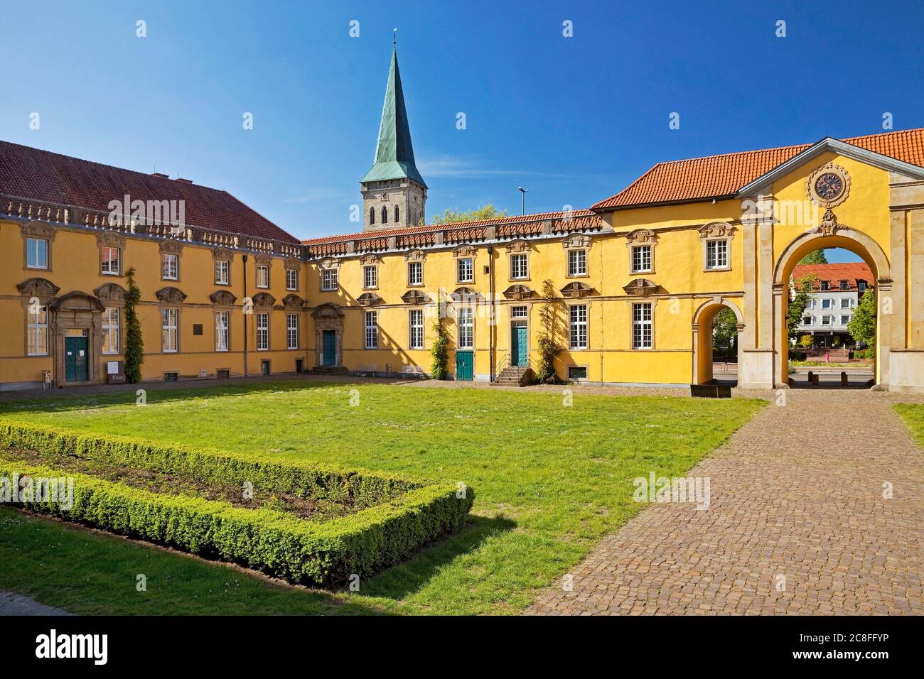 Universität Osnabrück, Schloss- und Schlossgarten, Deutschland, Niedersachsen, Osnabrück Stockfoto