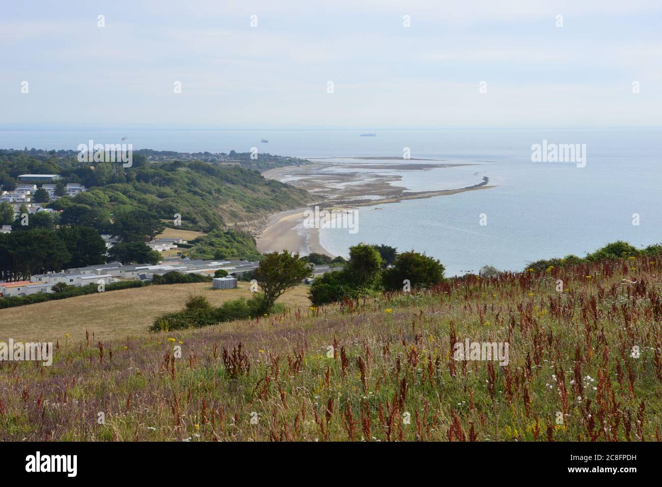 Bembridge hinunter auf der Insel Wight Stockfoto