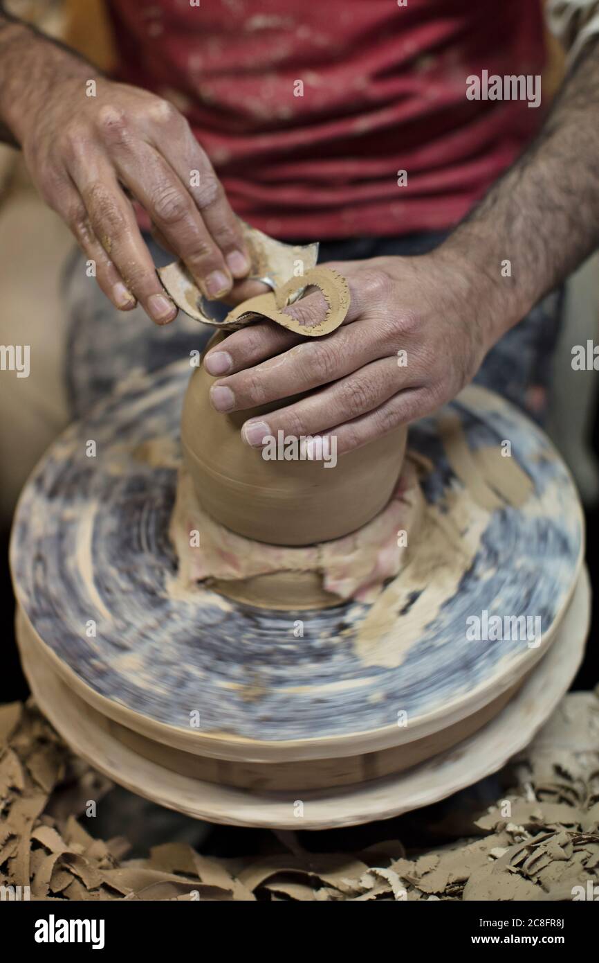 A'ali-handgefertigte Keramik Stockfoto