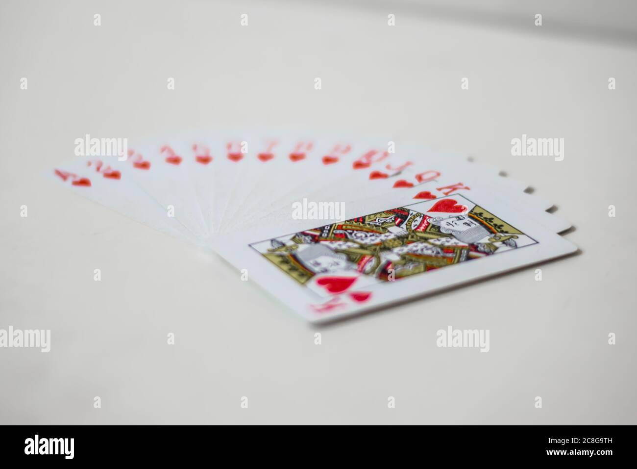 Spielkarten für Kinder und Erwachsene, Kartenspiel Stockfoto