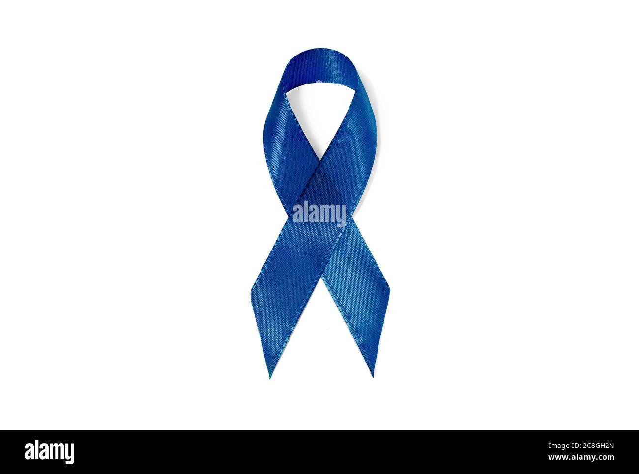 Symbolbild Bewusstsein Band Blau, Band, Zeichen der Solidarität, Transverse Myelitis, Alopecia, unterstützen die Freiheit der Meinungsäußerung, Pressefreiheit Stockfoto