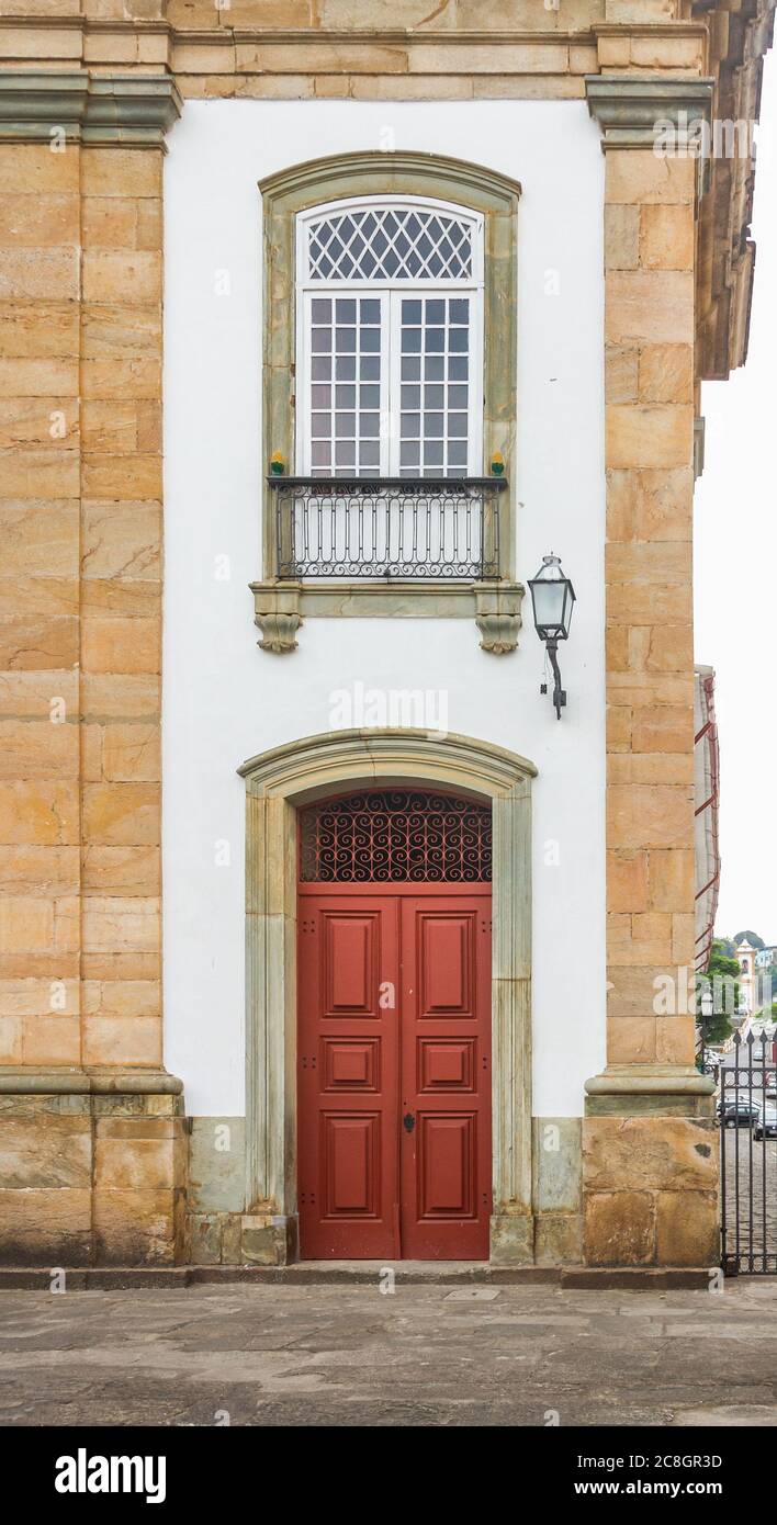 Mutter Kirche Tür in São João del-Rei Stockfoto