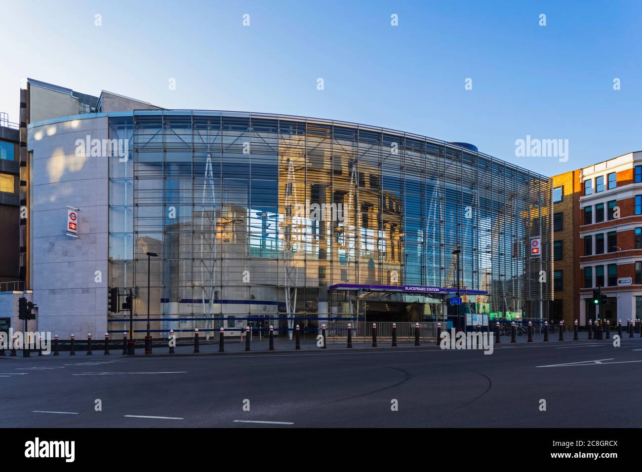 Großbritannien London Blackfriars Station Stockfoto