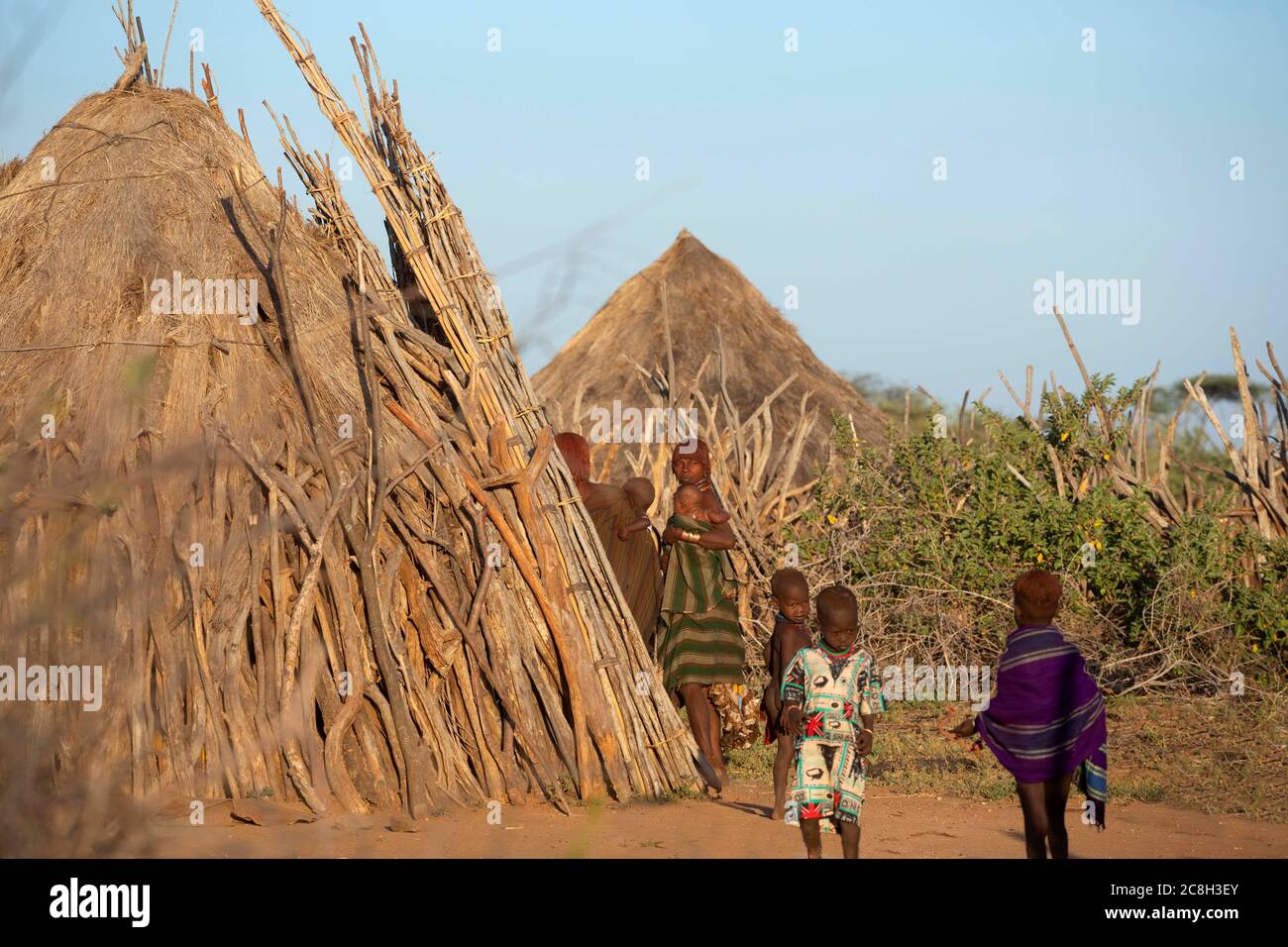 Hamer Tribe in Äthiopien Stockfoto