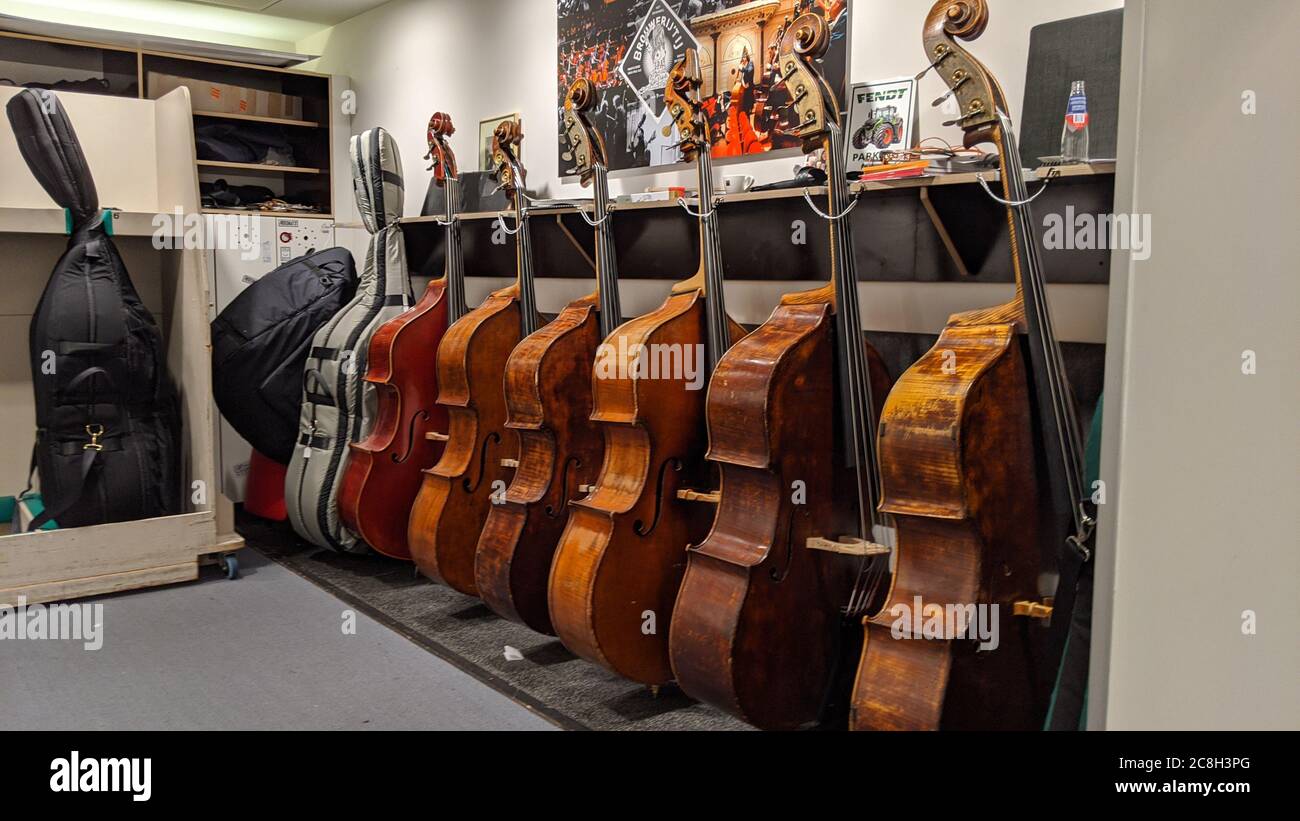 Backstage im Royal Concertgebouw, Amsterdam, Niederlande. Stockfoto