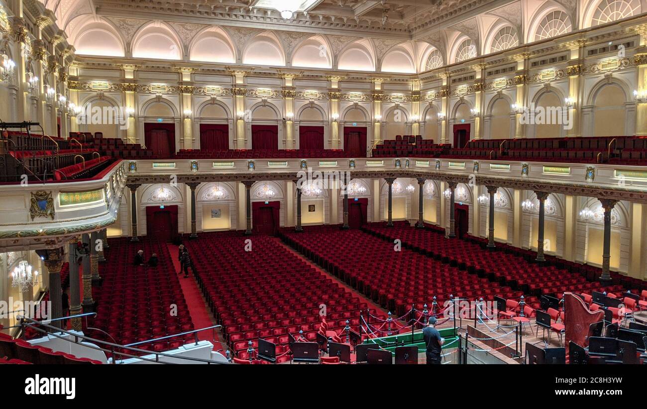 Im Royal Concertgebouw, Amsterdam, Niederlande. Stockfoto