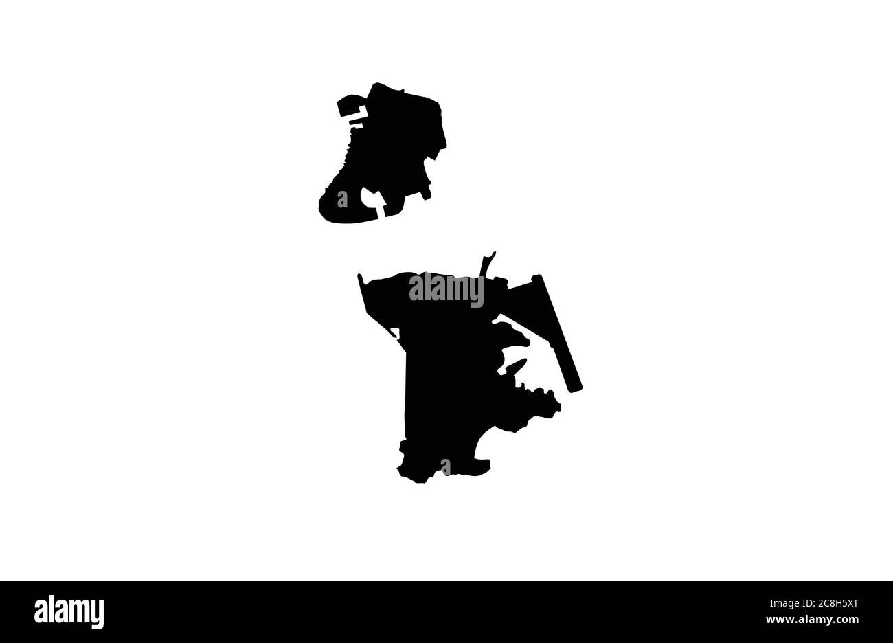 Macau Karte Umriss Vektor Illustration Stock Vektor