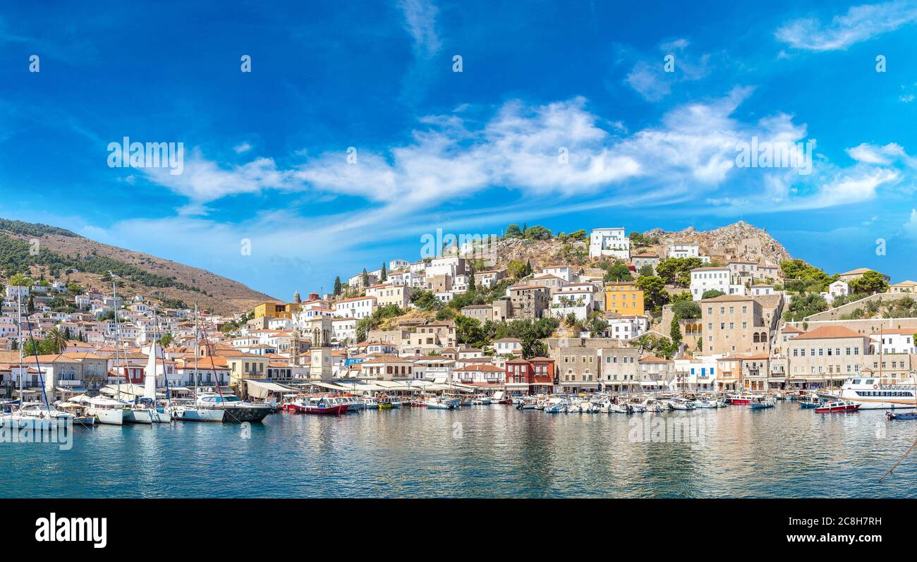 Hydra Insel in einem Sommertag in Griechenland Stockfoto