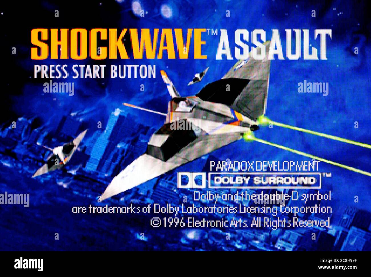 Shockwave Assault - Sega Saturn Videogame - nur zur redaktionellen Verwendung Stockfoto