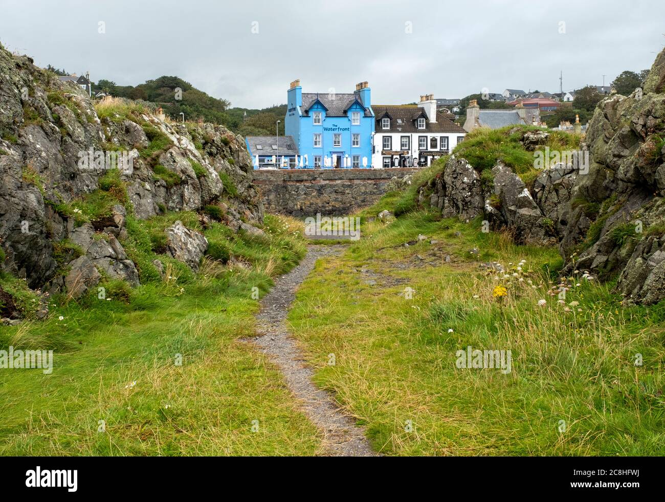 Das Waterfront Hotel Portpatrick, Dumfries & Galloway. Stockfoto