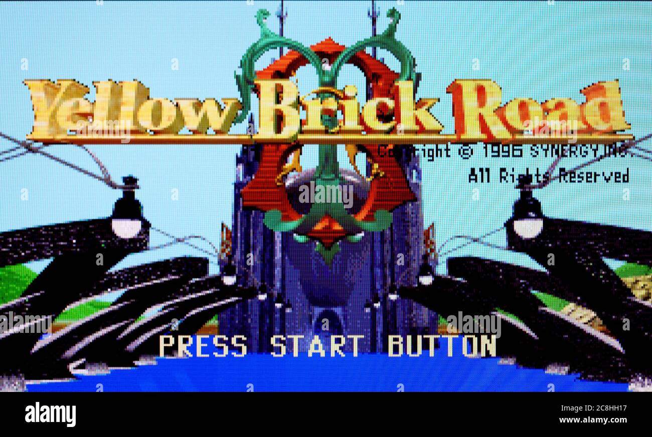 Yellow Brick Road - Sega Saturn Videogame - nur für redaktionelle Verwendung Stockfoto