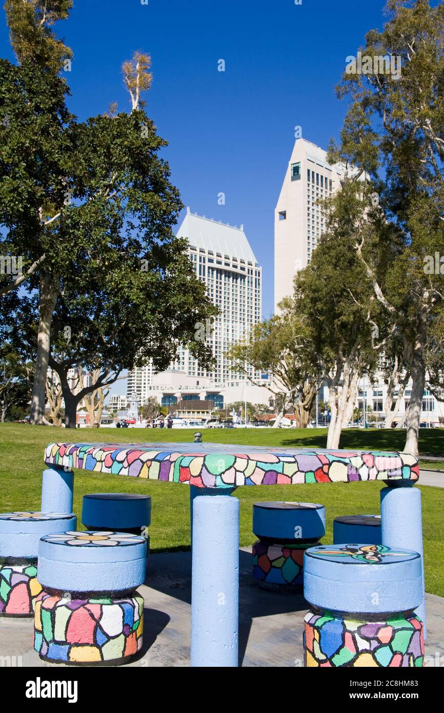 Embarcadero Marina Park, San Diego, California, Usa Stockfoto