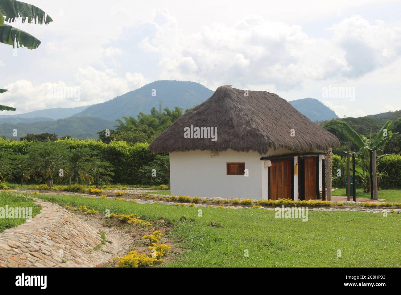 Haus in den Hügeln von Pueblo Bello Stockfoto