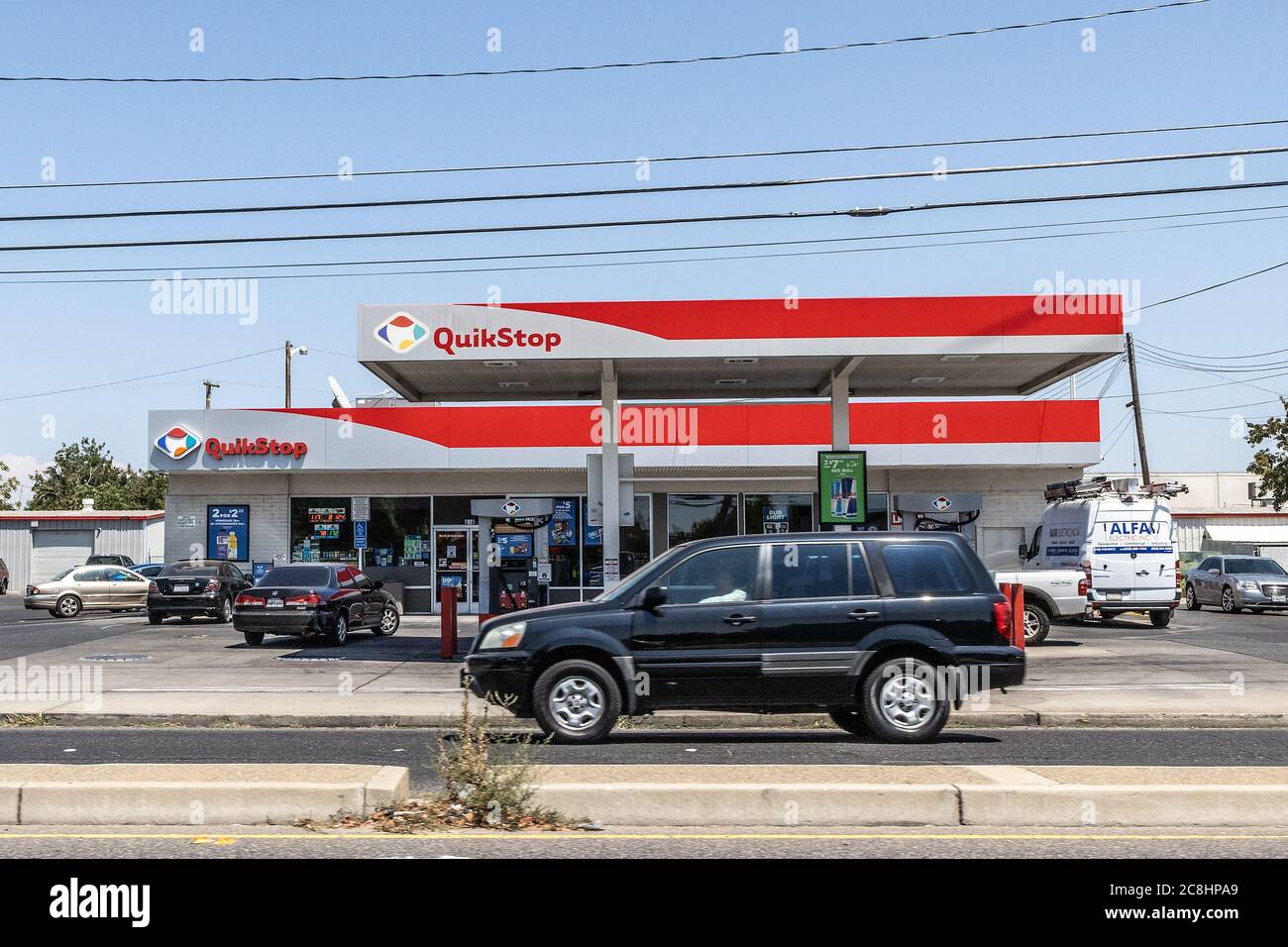 Ein Quick Stop Gas und Markt im Besitz von EG America, die Krogers Kette von Convenience Stores im Jahr 2018 gekauft Stockfoto
