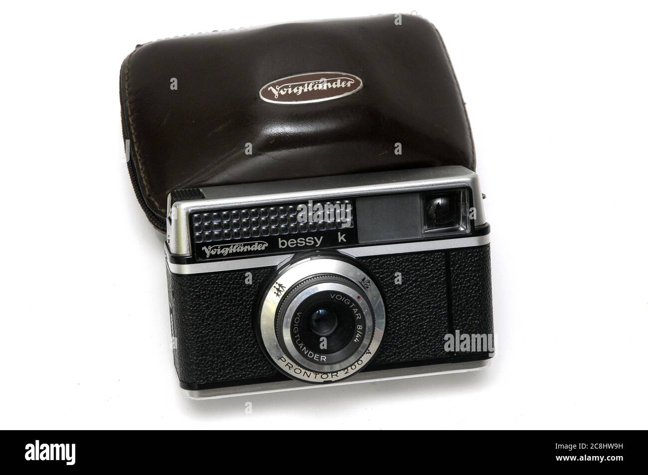 ALTE KAMERA VOIGTLÄNDER BESSY K, Vintage, Kunst, Fotografie, gebraucht, alte Kamera, Retro, made in West Germany, 1965 Stockfoto