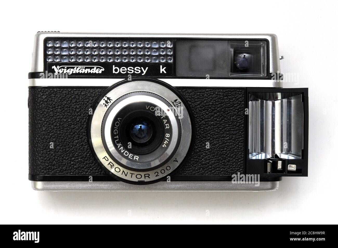 ALTE KAMERA VOIGTLÄNDER BESSY K, Vintage, Kunst, Fotografie, gebraucht, alte Kamera, Retro, made in West Germany, 1965 Stockfoto