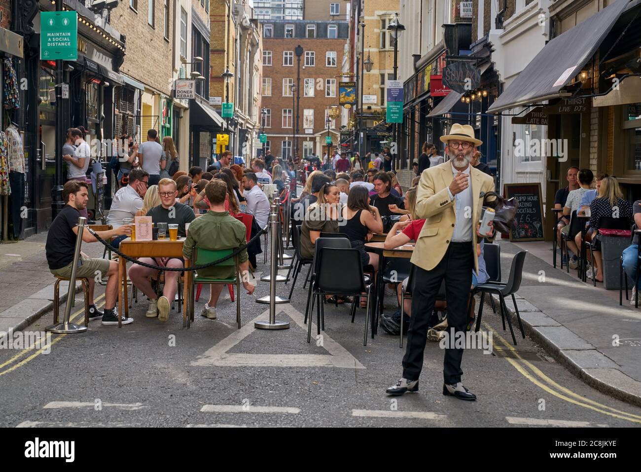 soho in london. Essen gehen in soho Stockfoto