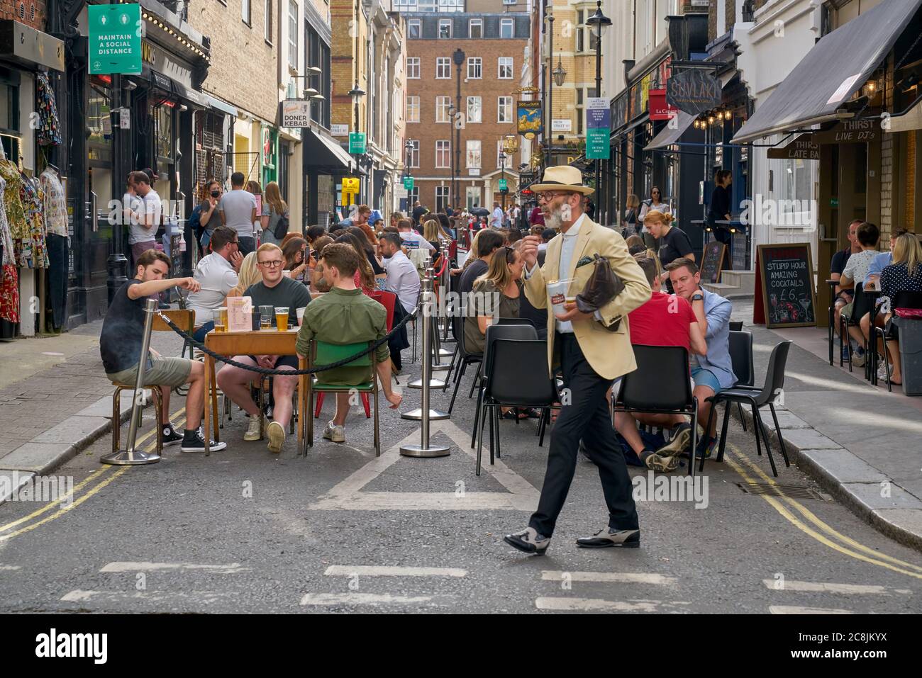 soho in london. Essen gehen in soho Stockfoto