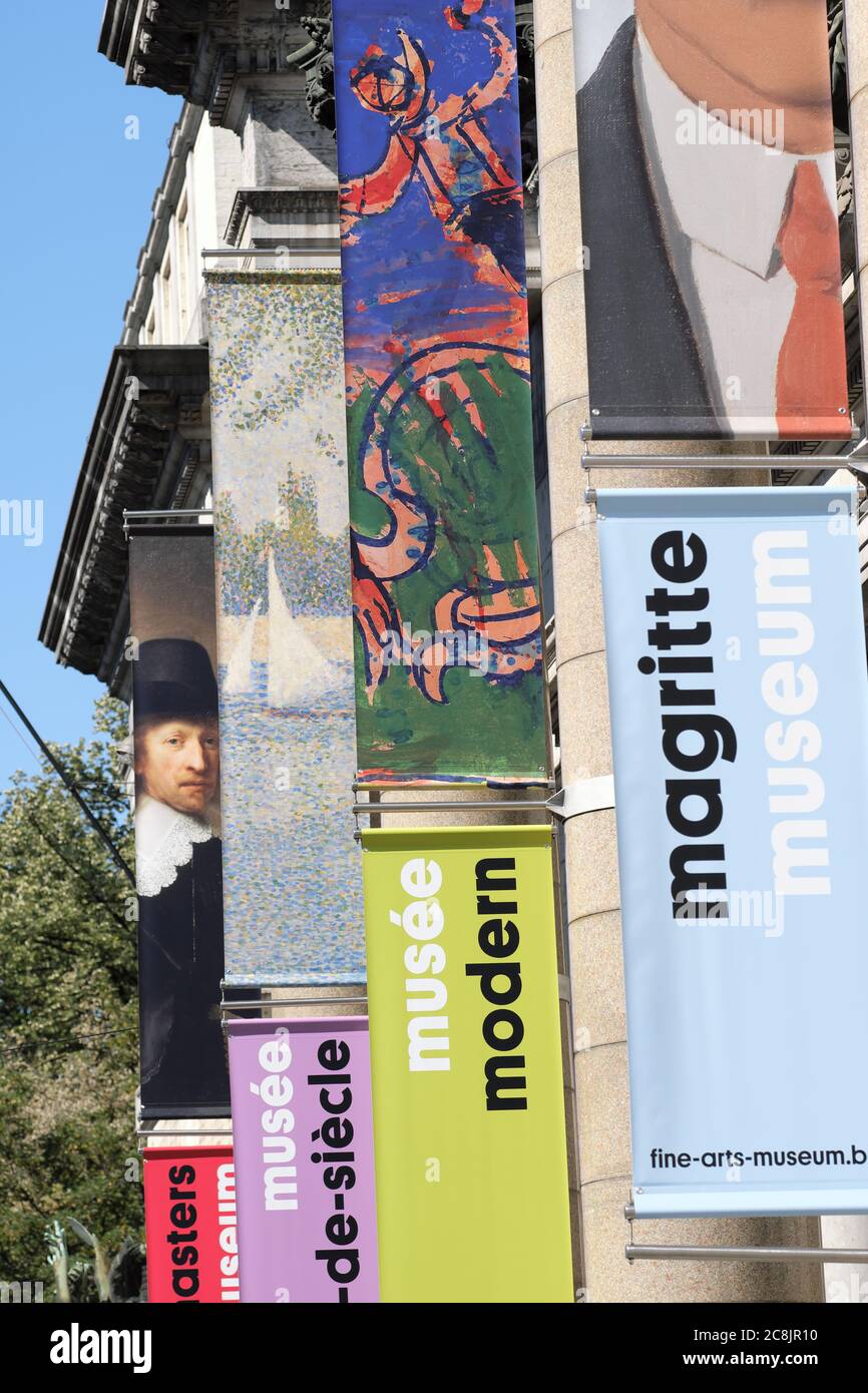 Brüssel Belgien, Eintritt zum Musee Modern Teil der Königlichen Museen der Schönen Künste. Stockfoto