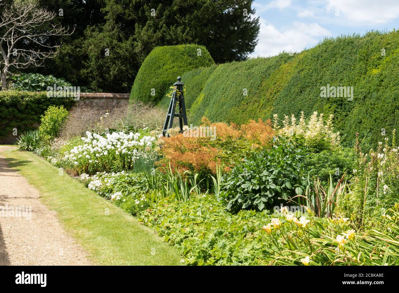 Der geheime Garten in Highclere Castle, Hampshire, England, Großbritannien Stockfoto