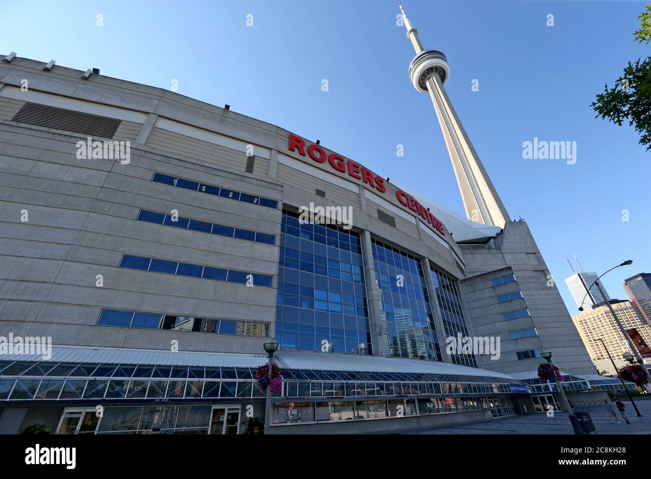 24. Juli 2020, Toronto, Ontario, Kanada. Das Rogers Centre, das Zuhause der Toronto Blue Jays, bleibt leer, während die Blue Jays in Buffalo während der Coronaviurs spielen. Luke Durda/Almay Stockfoto