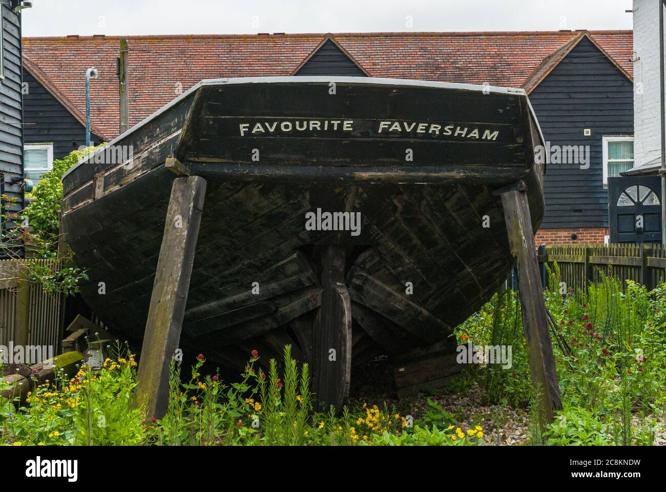 Das Oyster Boat, „Favorit“ in Whitstable, Kent Stockfoto